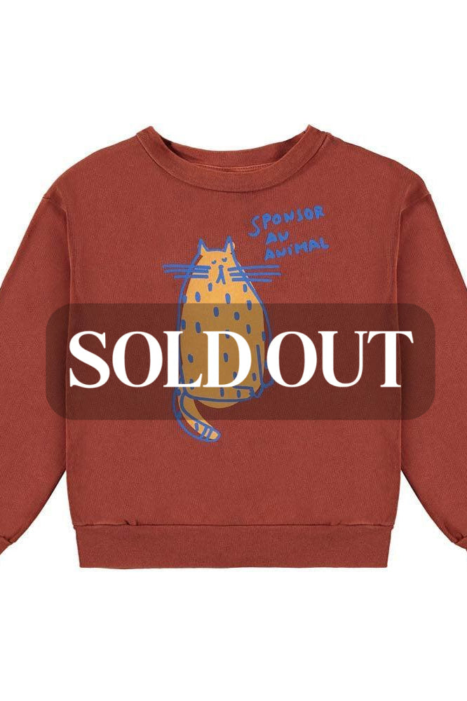 Sweatshirt Sponsor An Animal - Terracotta - Sweatshirt