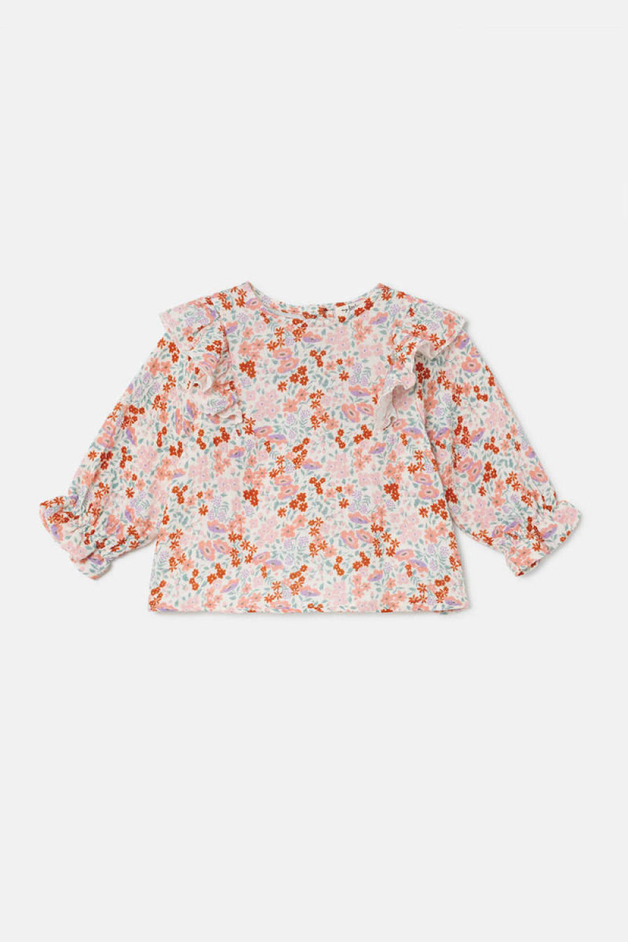 Sweet Floral Baby Blouse - Unique - 6M - Blouse