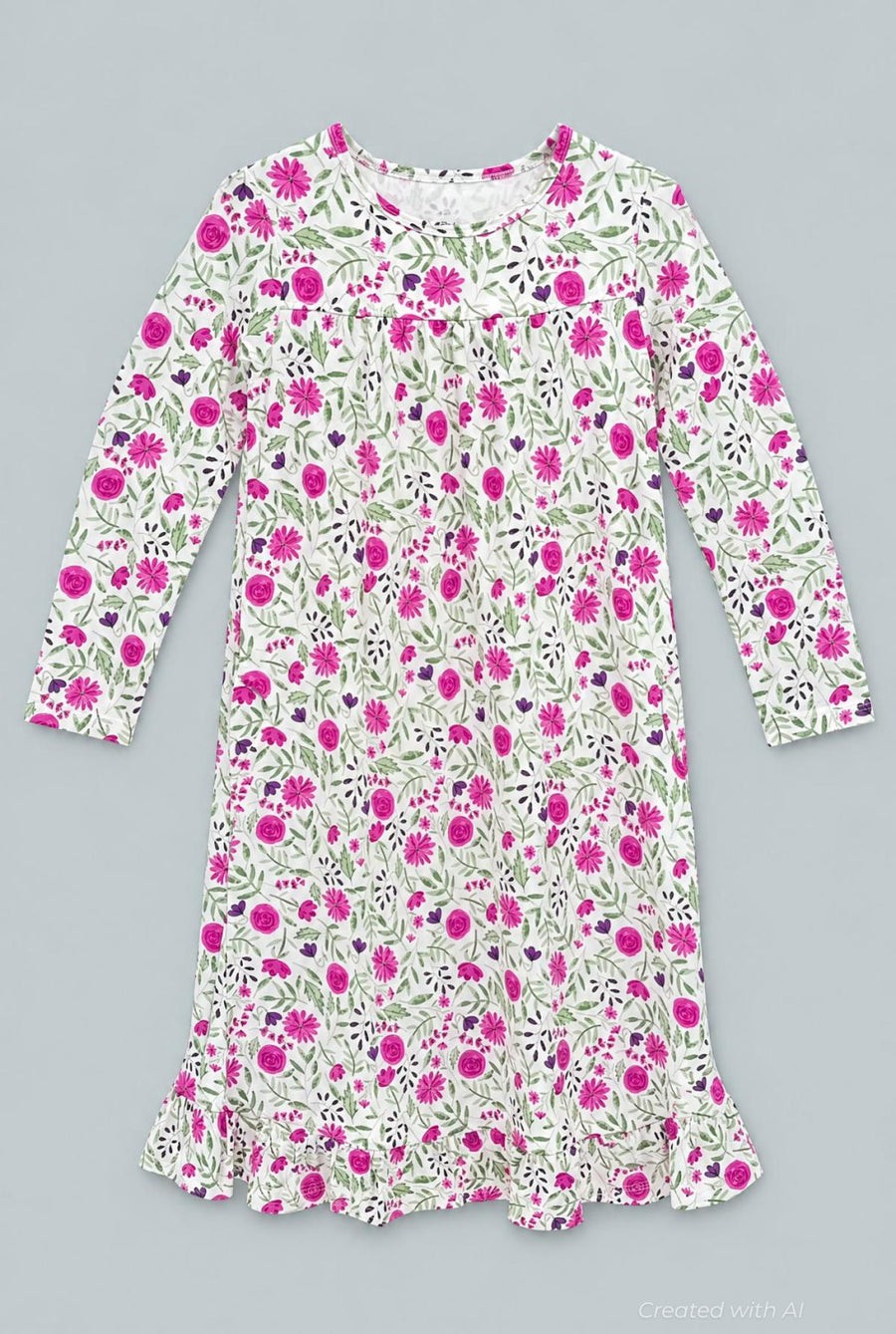 Sweet Purple Flowers Boho Dress - Lainey - Dresses