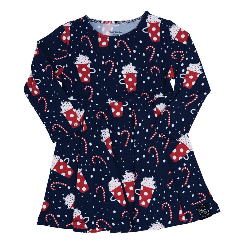 Swirly Girl Dress - Hot Cocoa - Dresses