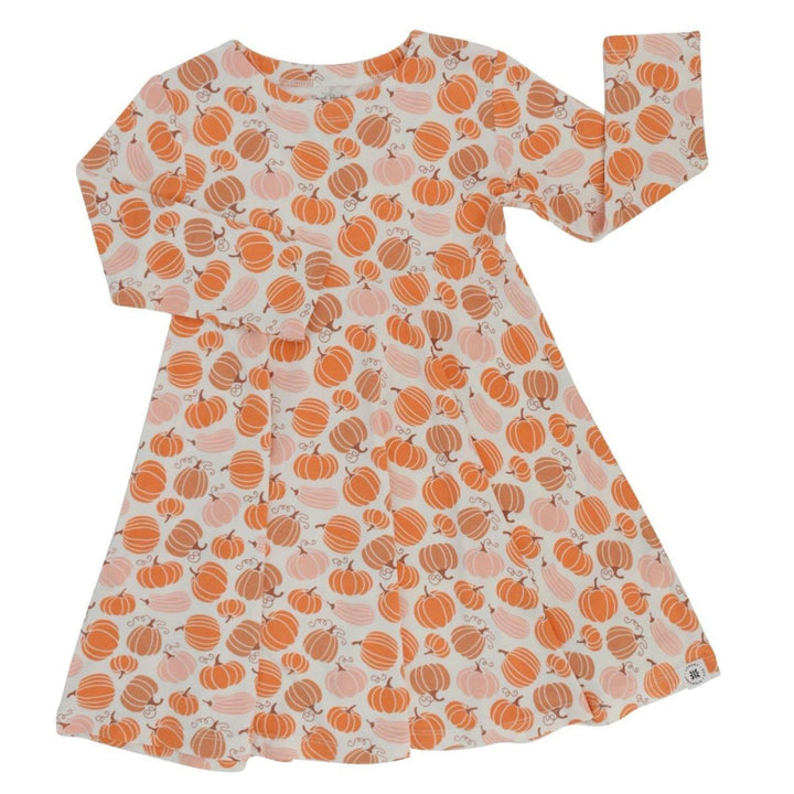Swirly Girl Dress - Pumpkin - Dresses