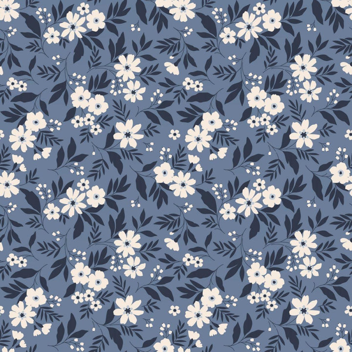 Swirly Girl Dress - Vintage Floral Blue - Dresses