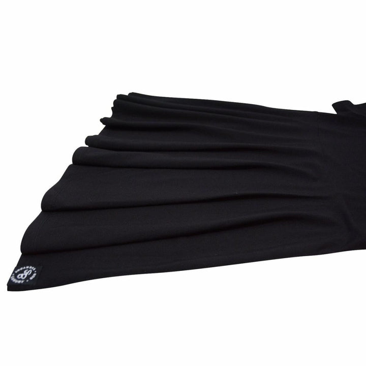 Swirly Girl Short Sleeve Dress - Blazing Black - Dresses