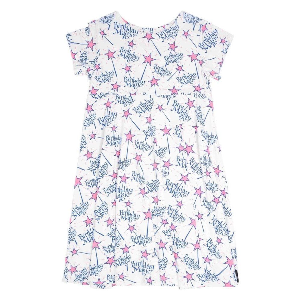 Swirly Girl Short Sleeve Dress - Magical Birthday - Dresses