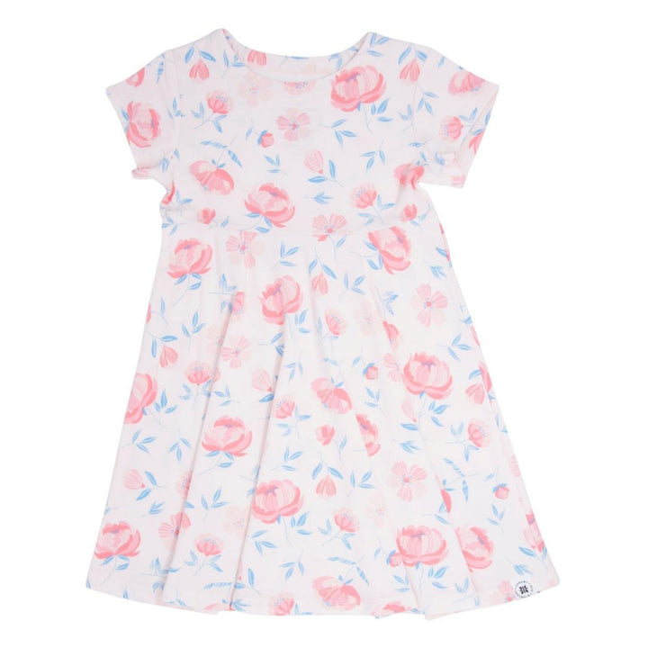 Swirly Girl Short Sleeve Dress - Peony Pink - dresses - baby
