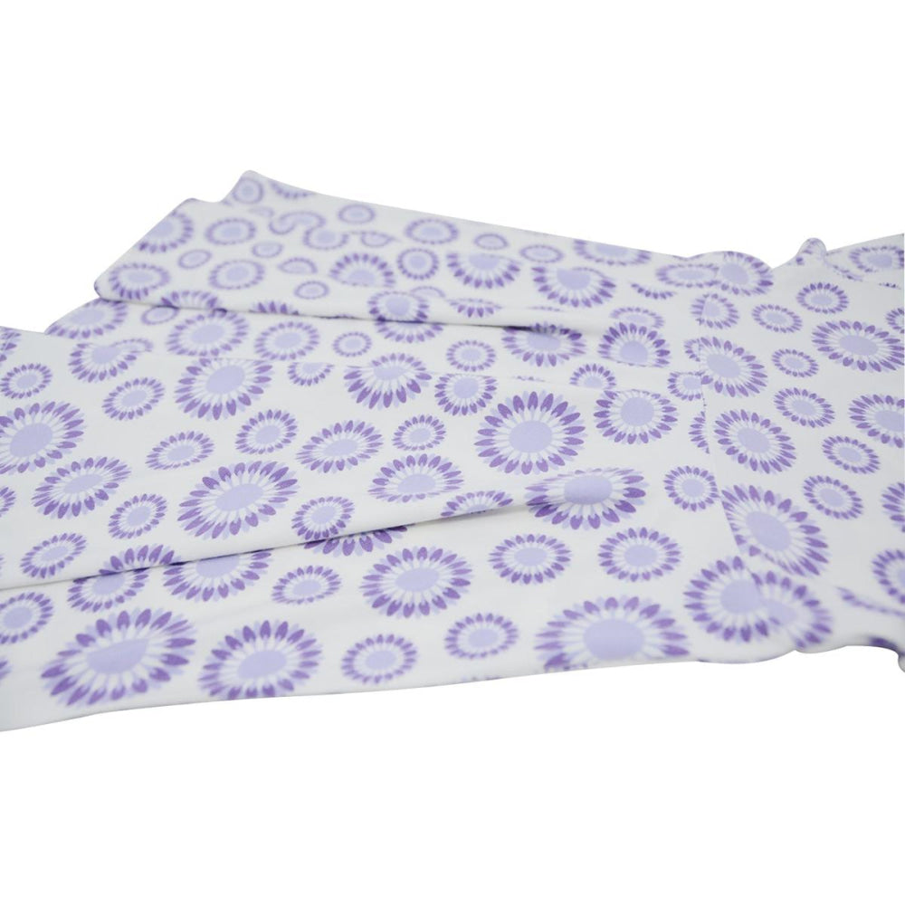 Swirly Girl Short Sleeve Dress - Sunflower Purple - Dresses