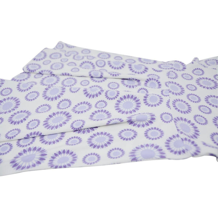Swirly Girl Short Sleeve Dress - Sunflower Purple - Dresses