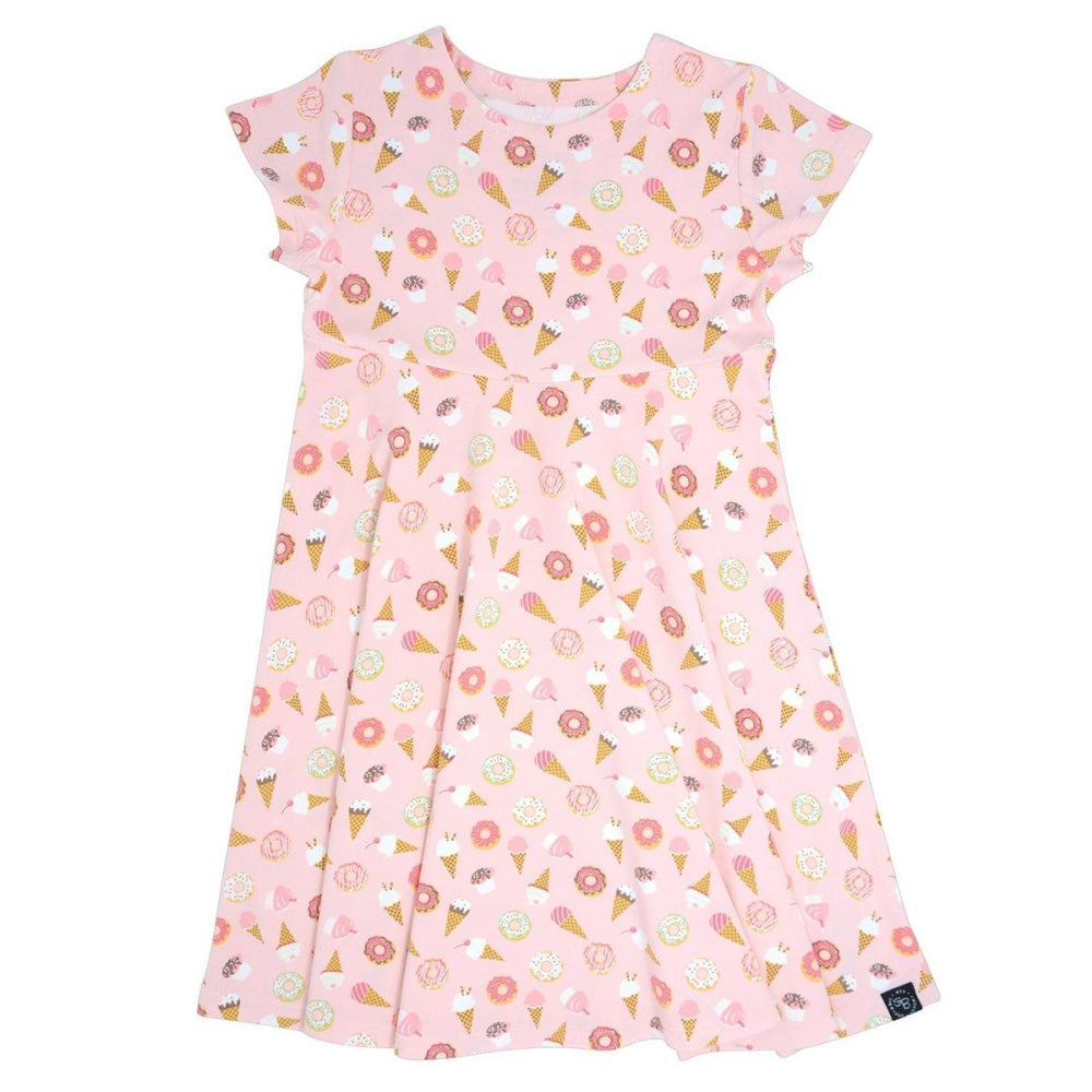 Swirly Girl Short Sleeve Dress - Sweetie - 6-12 Months - Dresses