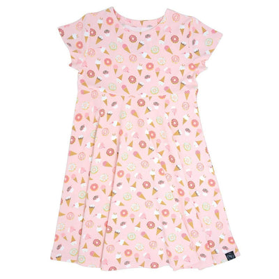 Swirly Girl Short Sleeve Dress - Sweetie - 6-12 Months - Dresses
