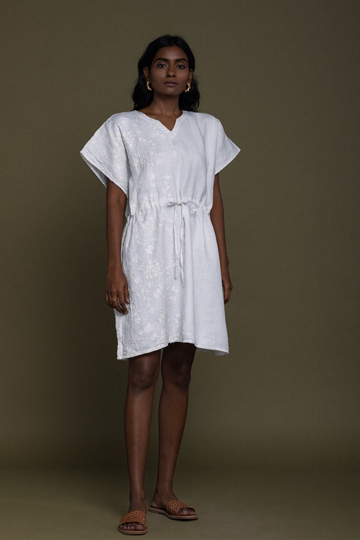 August Breeze Kaftan Dress - White