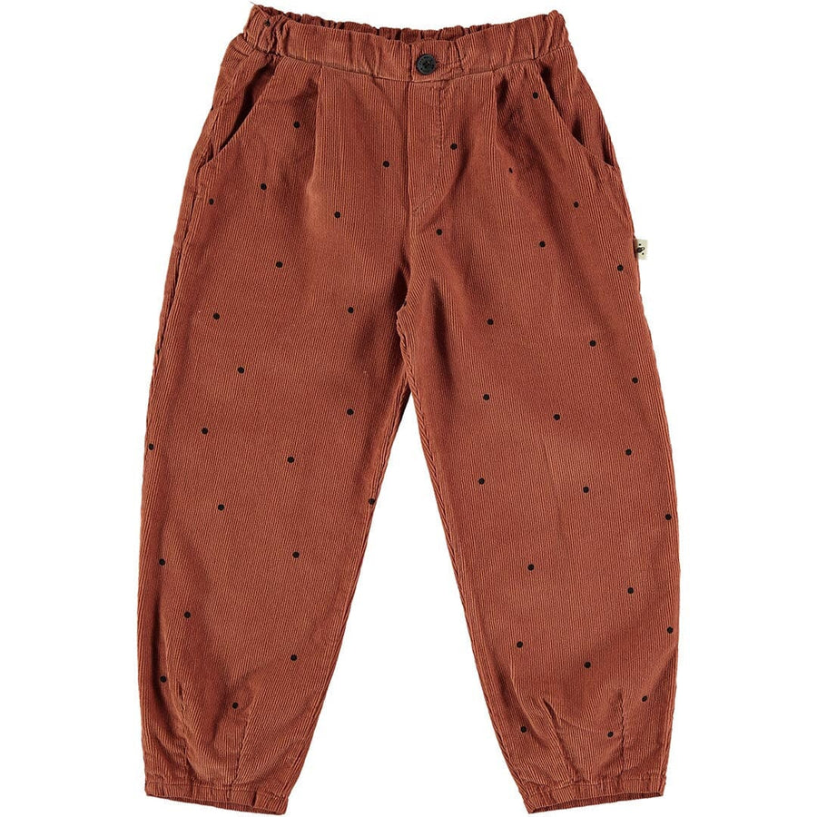 Kids Dot Trousers - Rust Trousers My Little Cozmo 