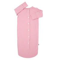 Button Gown - Pale Mauve