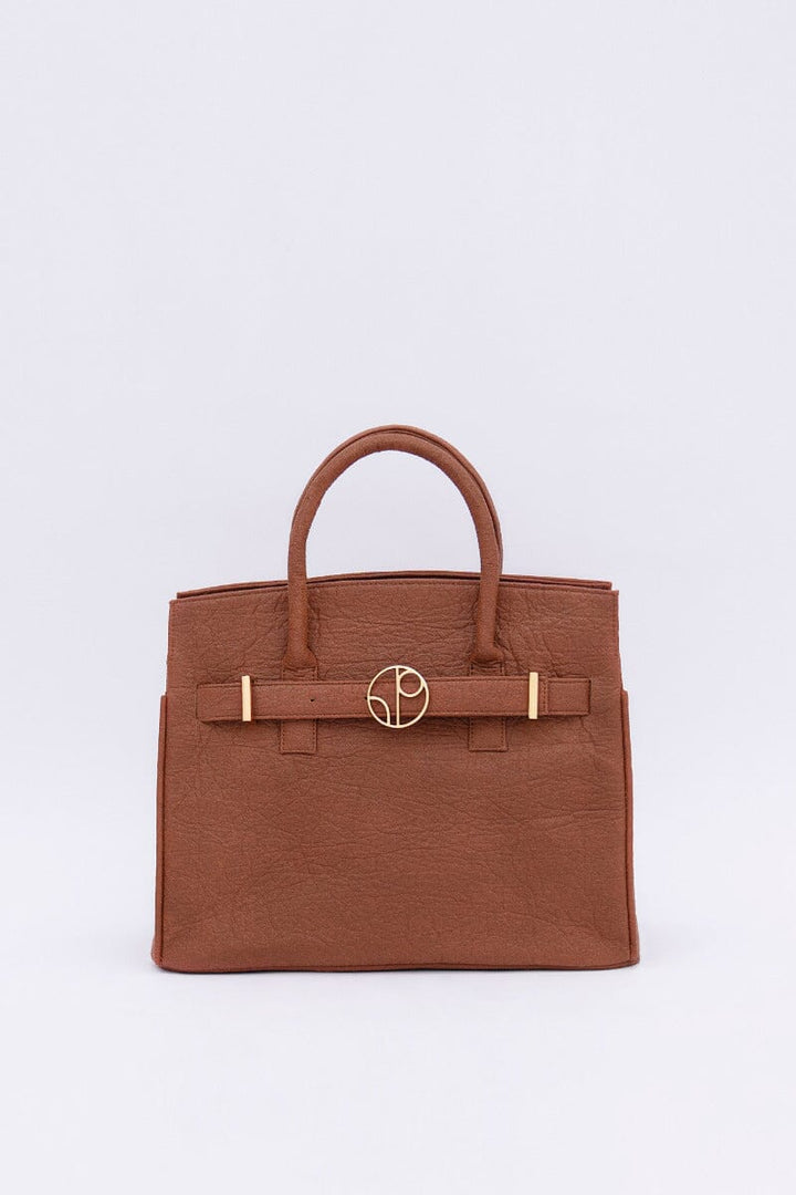 Sydney Handbag Pinatex - Mocha Brown