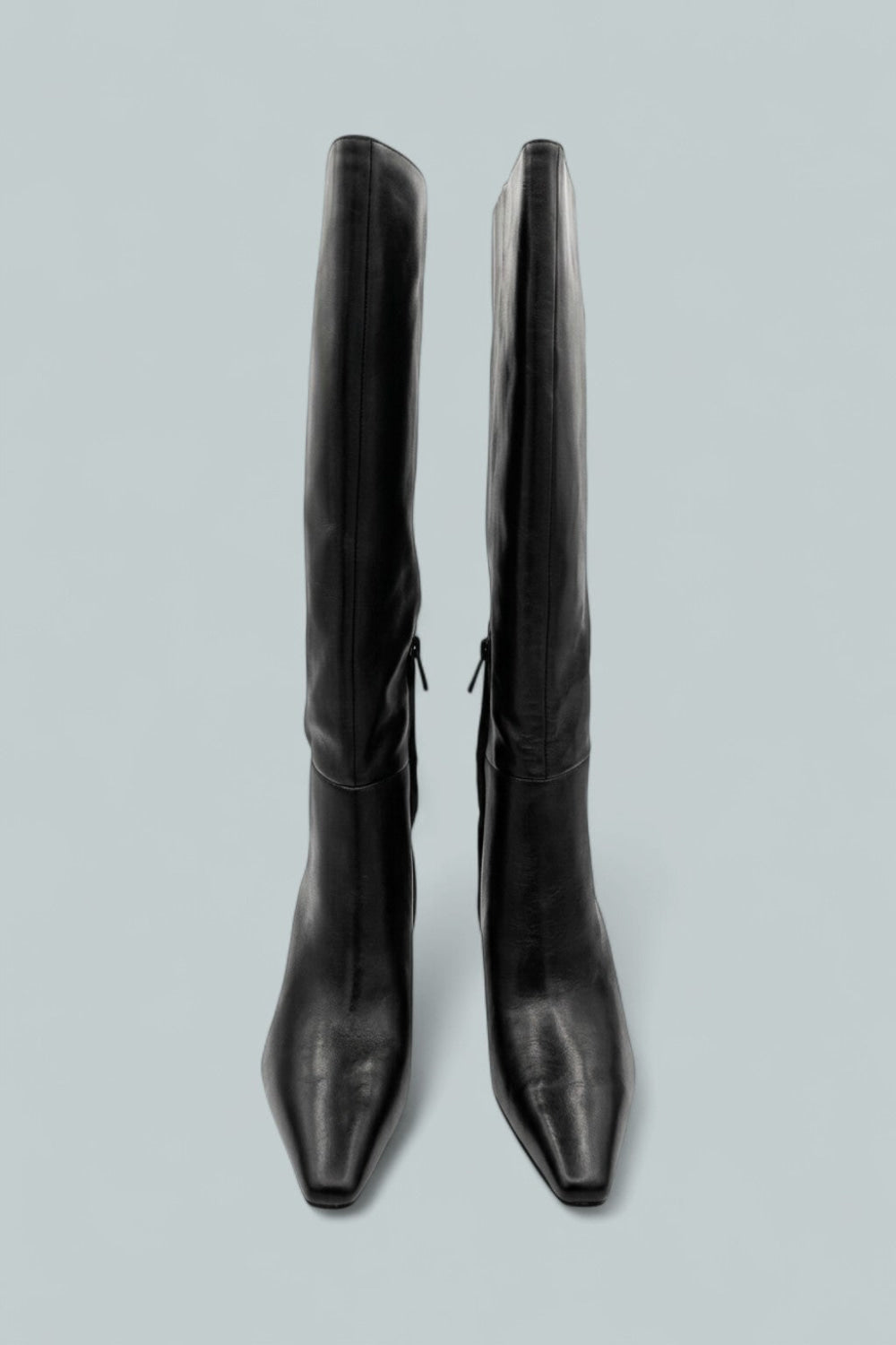 Sylvia Pointed Toe High Heel Boots - Black - 5.5 - Boots