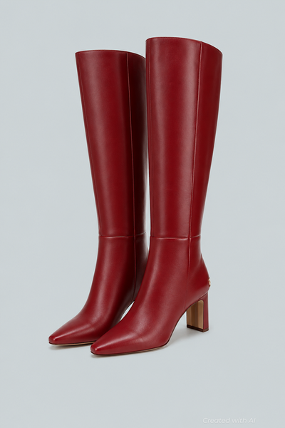 Sylvia Women’s Shoes - Cabernet Red - 8.5 M - Boots