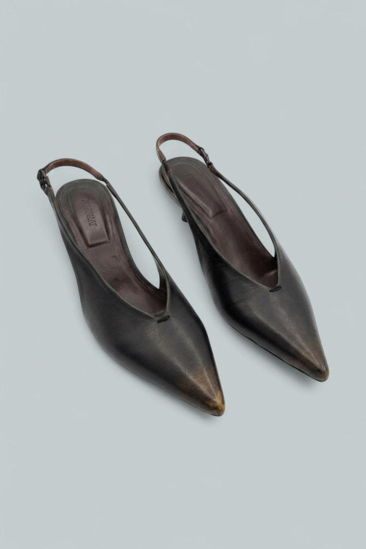 Sylvie Pumps - Distressed Chocolate - Pumps