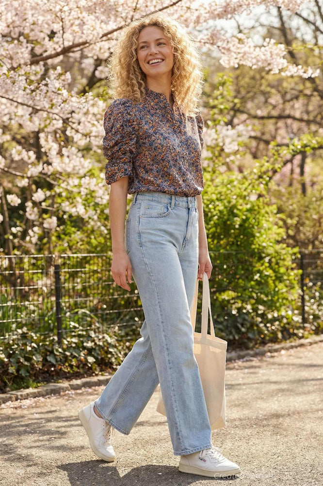 Sylvie Top - Floral-shadow - Shirt