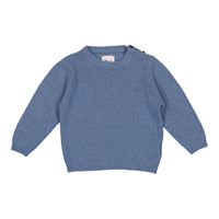 Babe Crew Neck Sweater - Blue
