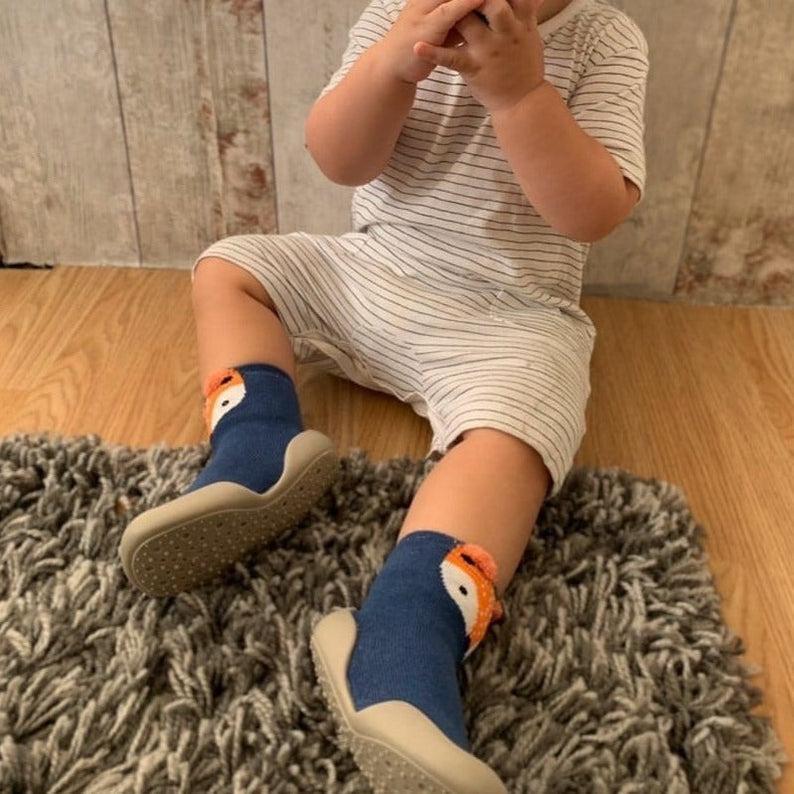 White Sole SlipKix™ - Fox