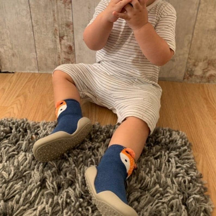 White Sole SlipKix™ - Fox