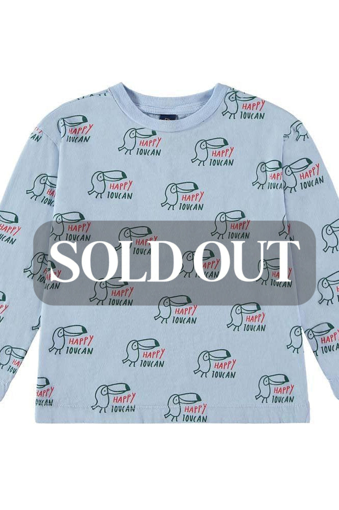 T-Shirt Allover Happy Toucan - Light Blue - FINAL SALE - T-shirt