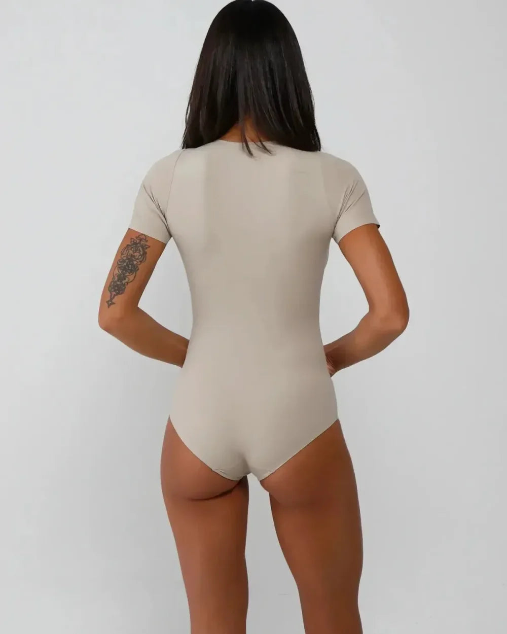 T-Shirt Bodysuit - Long - Dune - FINAL SALE - Bodysuit