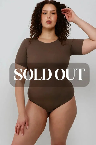 T-Shirt Bodysuit - Long - Mocha - FINAL SALE - Bodysuit