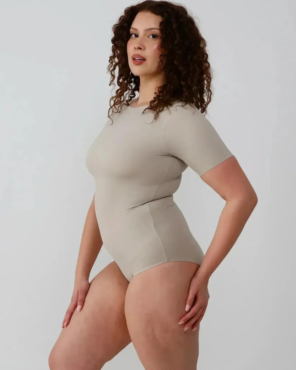 T-Shirt Bodysuit - Standard - Dune - FINAL SALE - Bodysuit