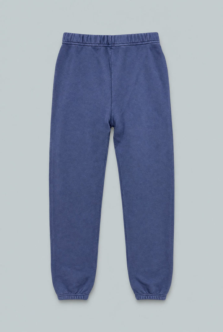Something To Smile In Classic Sweatpants - Washed Navy