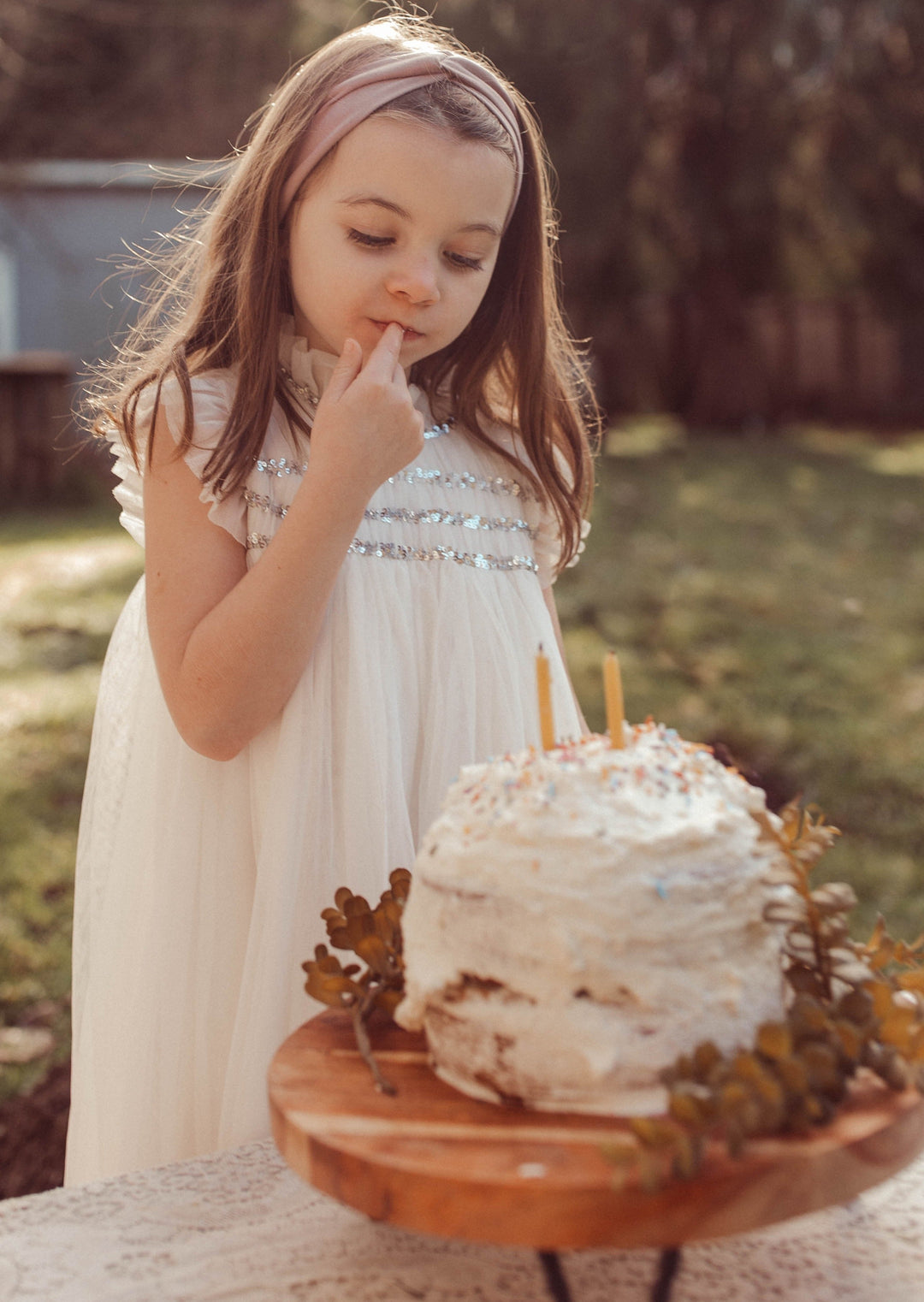 Cotton Tulle Dress - Ivory