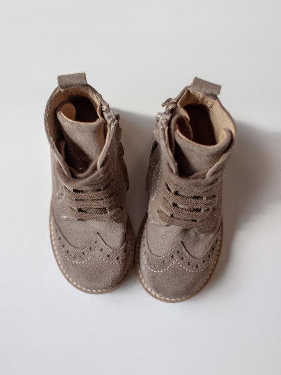 The Suede Boot - Taupe