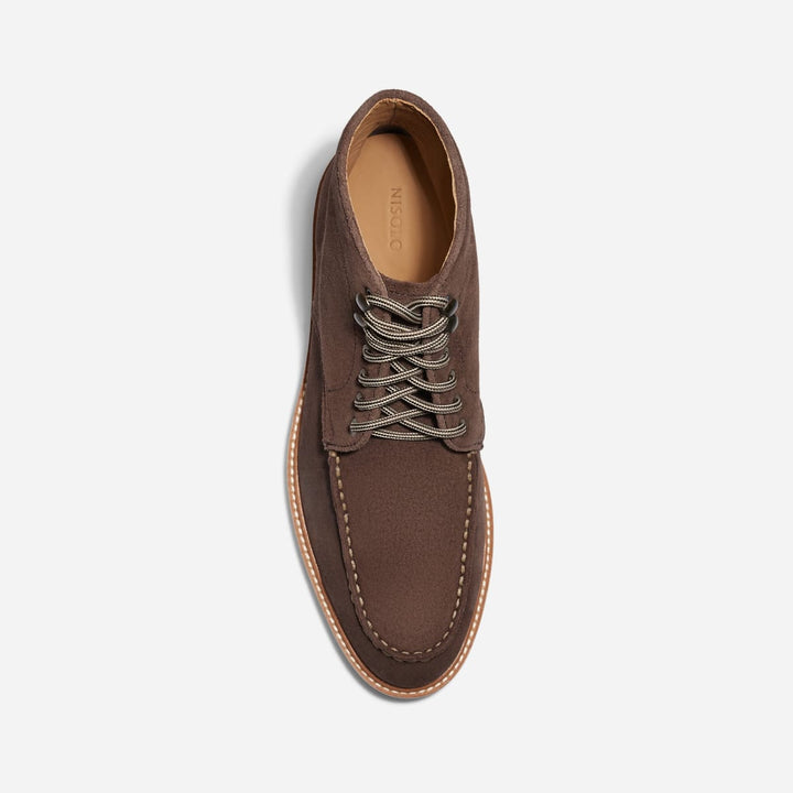 Mateo Moc Toe Boot Umber Suede - Brown