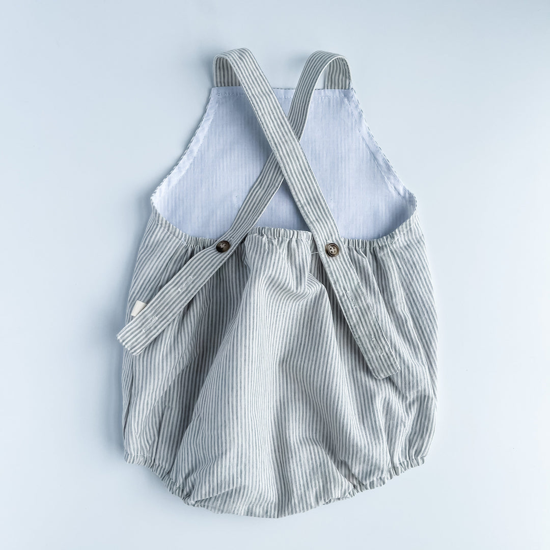 Cross Back Bubble - Grey Stripe