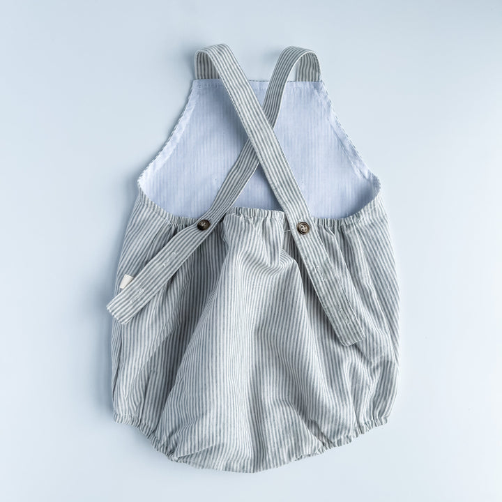 Cross Back Bubble - Grey Stripe