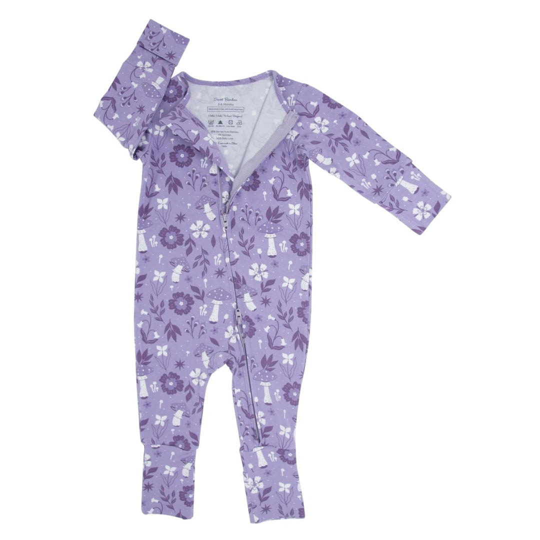 Mushroom Floral Convertible Romper - Meadow