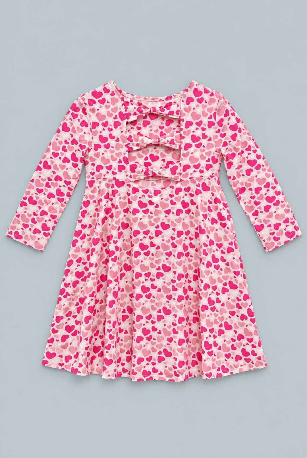 Twirly Bow Dress - Be Mine