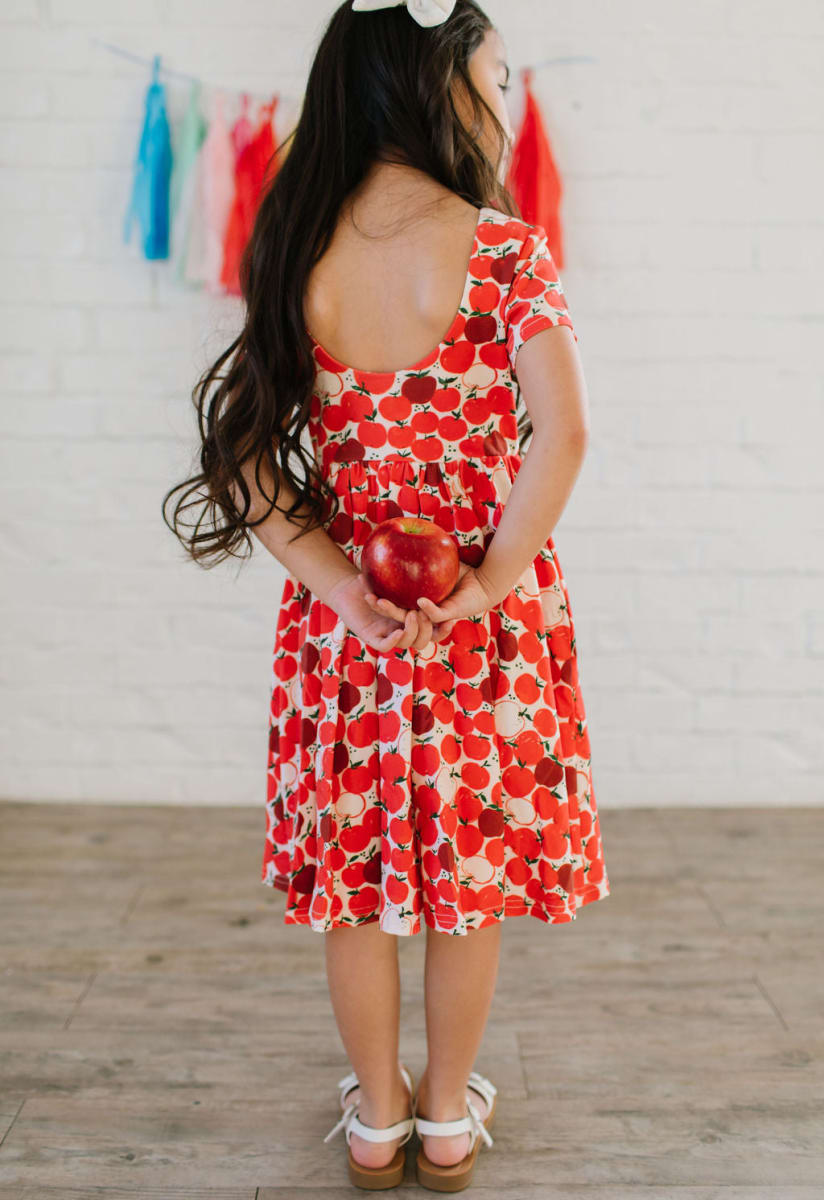 Classic Twirl Dress - Apple