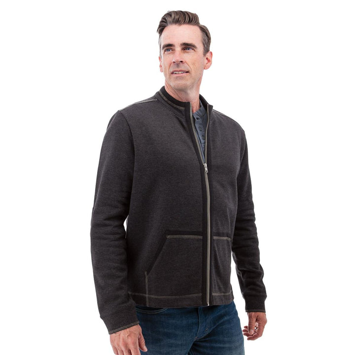 Waylen Organic Cotton Fleece Jacket - Black Iris