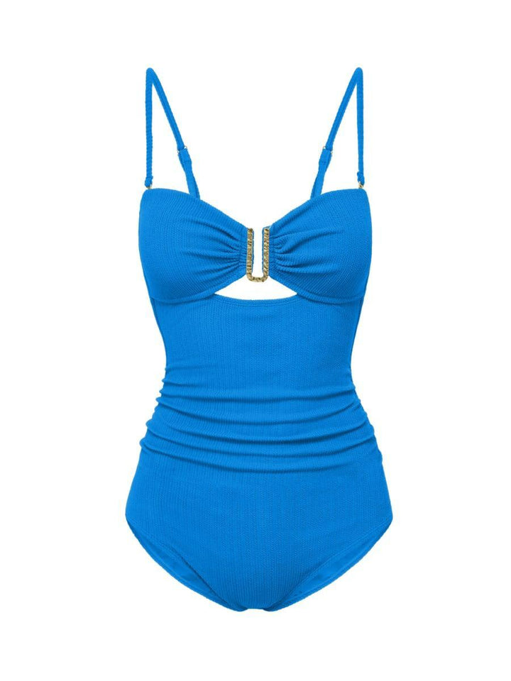 Lisa One Piece In Texture - Grotto