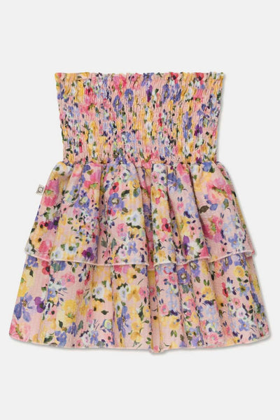 Seersucker floral skirt - Unique