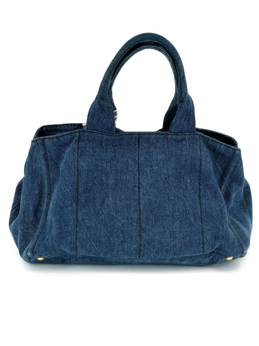 Pre-Owned Prada Medium Canapa Tote - Denim