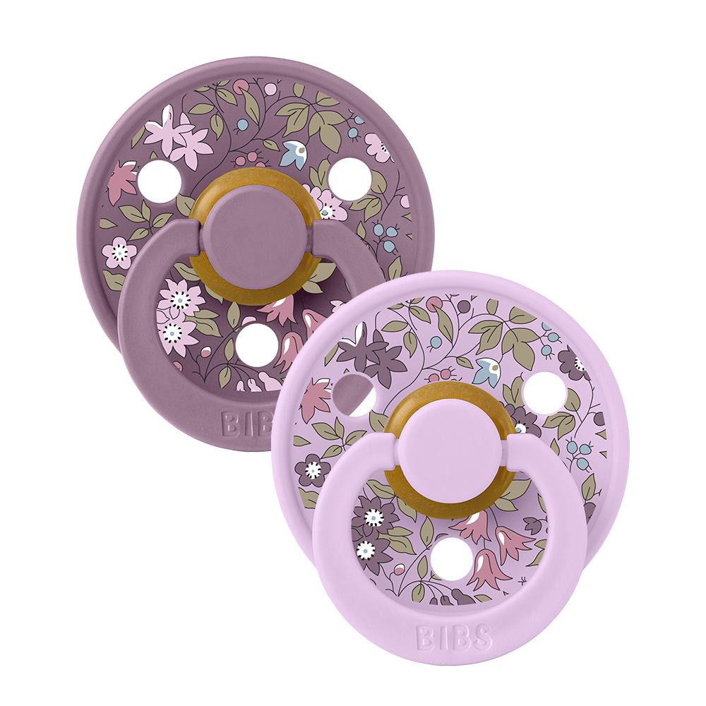 Bibs Pacifier x Liberty 2 Pack Chamomile Lawn - Violet Sky Mix