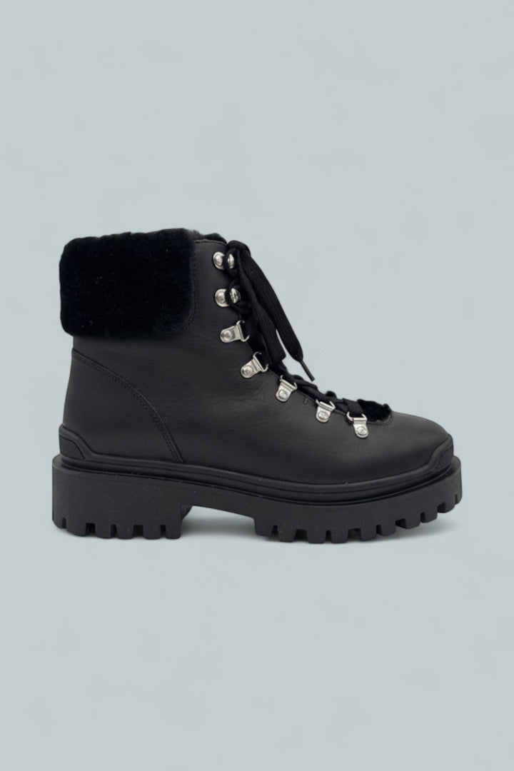 Coralie Ankle Boots - Black Nappa
