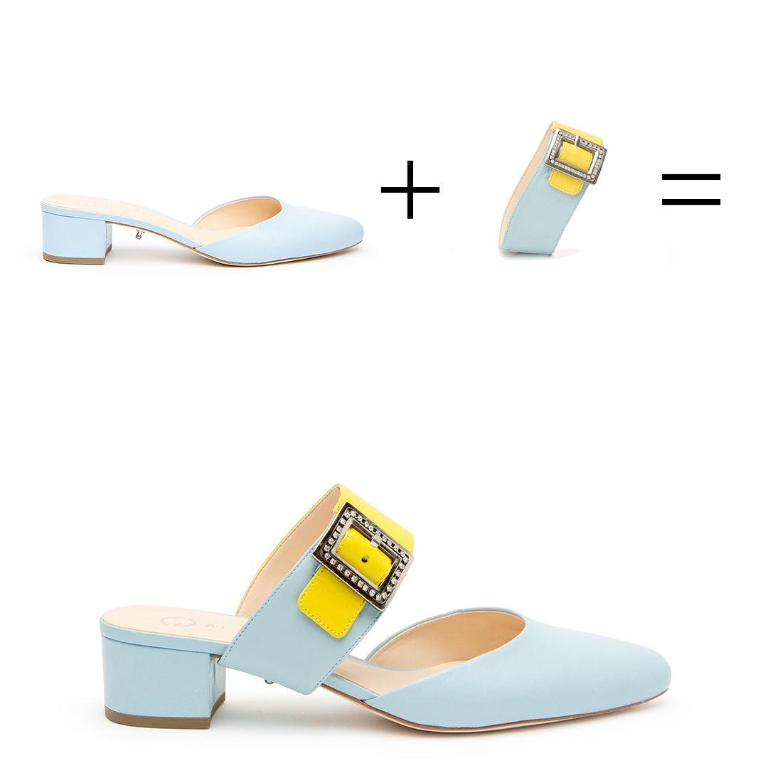 Agate Blue Slide + Grace Strap - Blue
