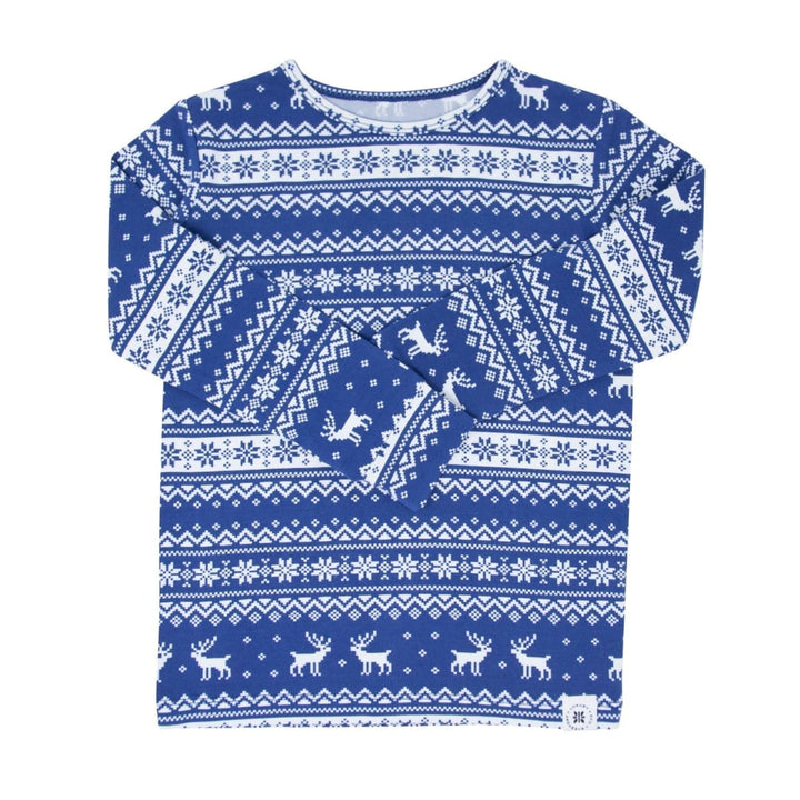 Big Kid Pajama - Fair Isle Deer