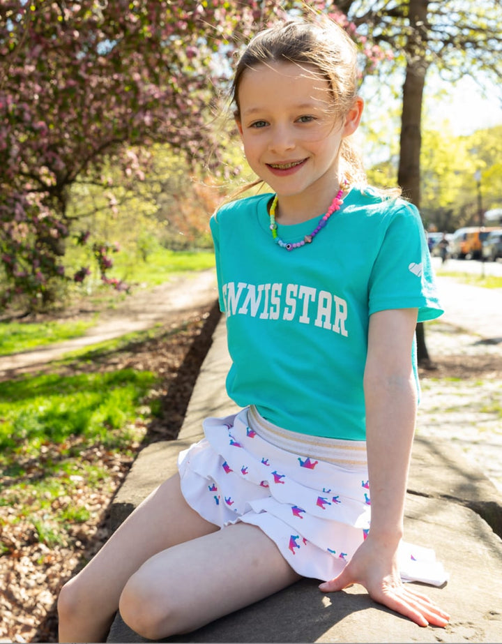 Tennis Star Tee - Teal