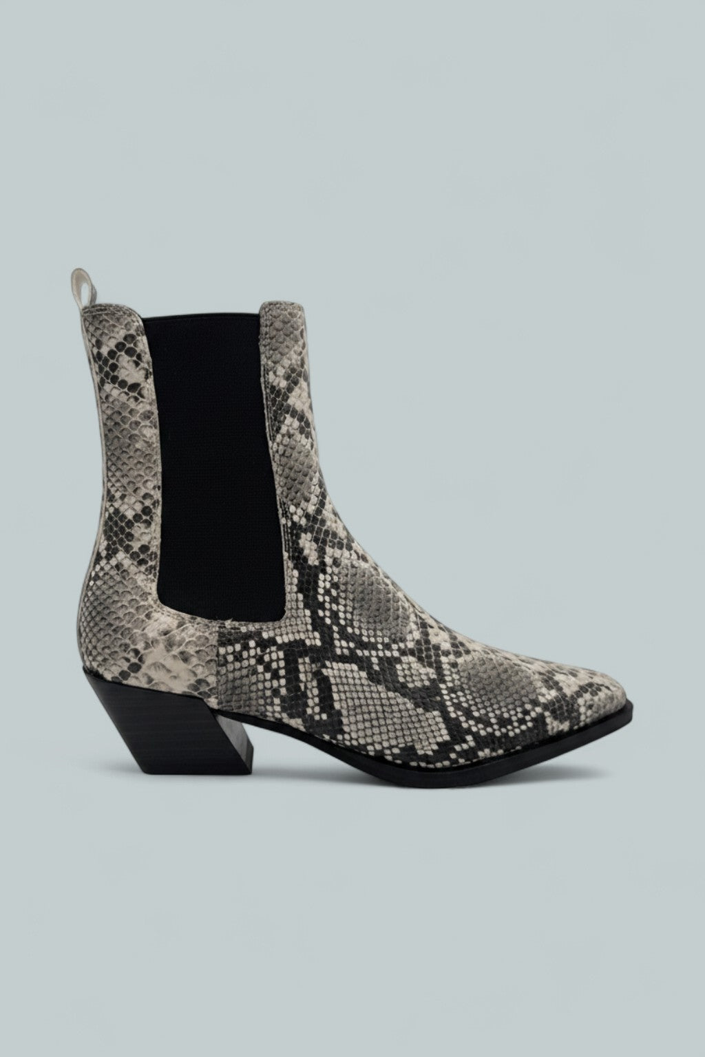 Esra Chelsea Boots - Natural Snake