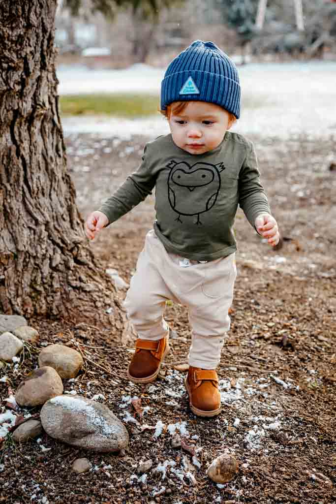 Tree Climber Beanie Hat - Navy