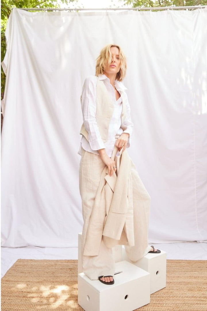 Tailored Vest - Natural - Vest