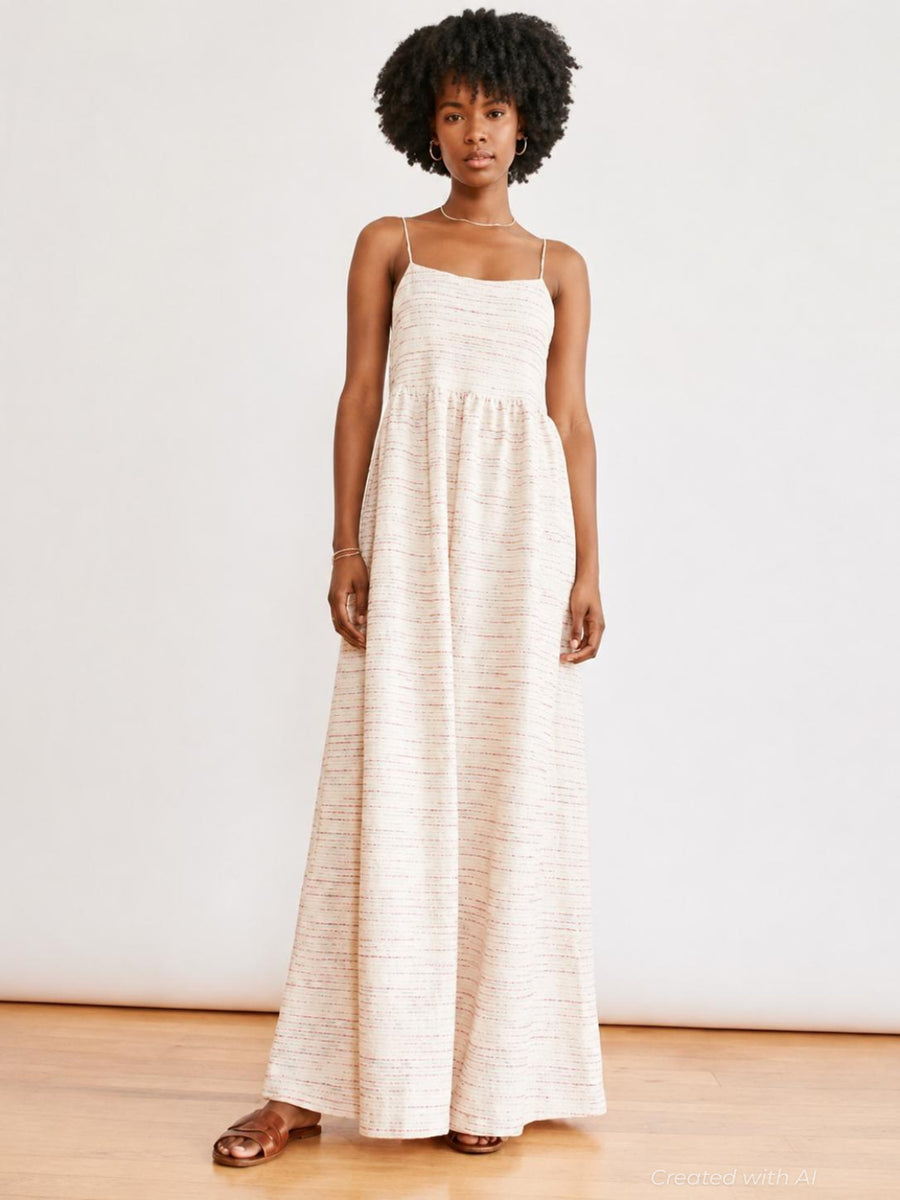 Tallulah Maxi Dress Cream - Cream Multi - Dresses